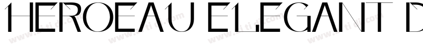 HEROEAU ELEGANT DEMO字体转换